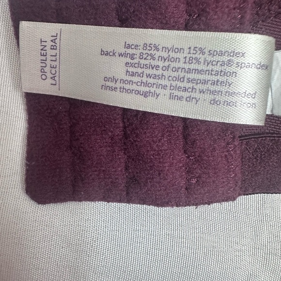 Cacique burgundy opulent lace bra size 42C - Picture 9 of 9